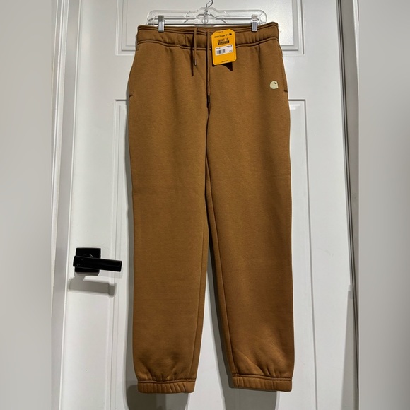 Carhartt Relaxed Fit Midrise fleece,hip pockets,back zip pocket,elastic waist - Picture 1 of 10